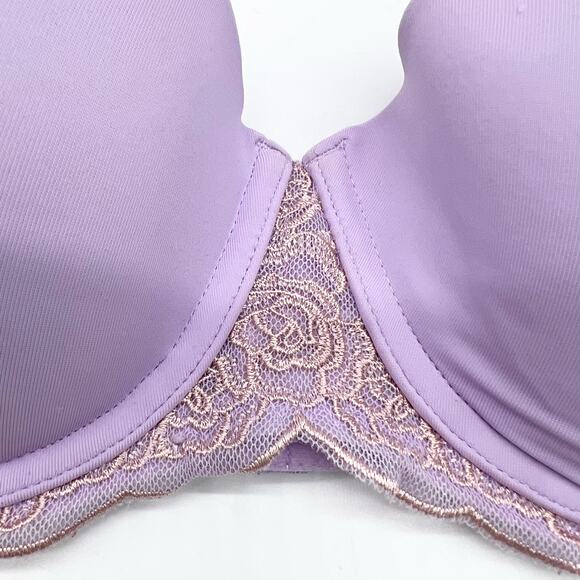 Maidenform Women 34D Love The Lift Balconette Bra Lilac Convertible DM9905 Lace - Picture 5 of 10